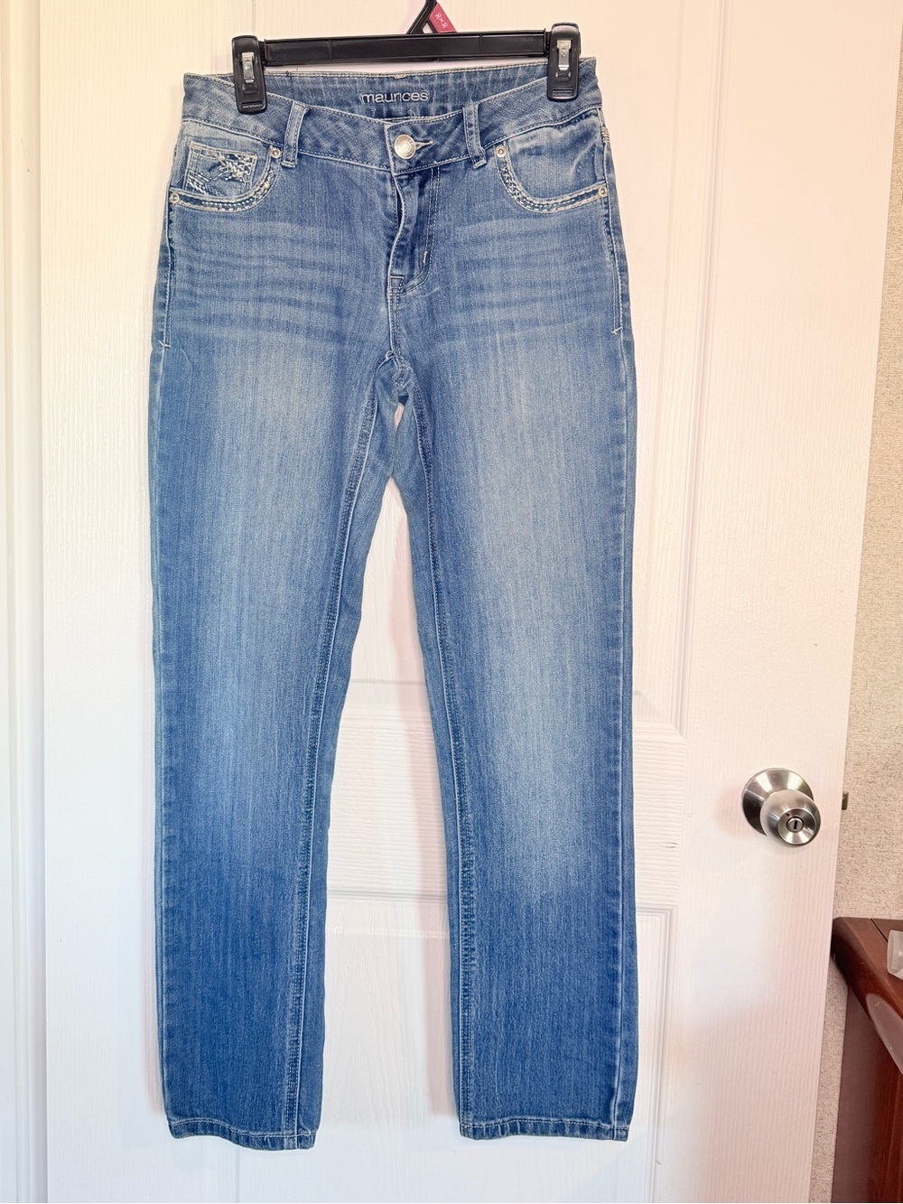 Maurices Straight Leg Jeans in Light Blue
